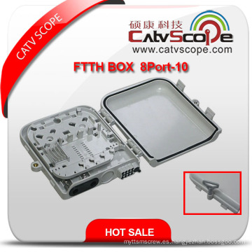 Caja de distribución / caja de distribución de fibra óptica FTTH 8p-10 de alta calidad